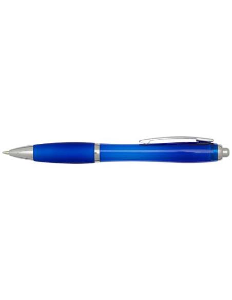 Bolígrafo de plástico reciclado con certificado RCS y cuerpo y empuñadura de color (tinta azul) N35354601
