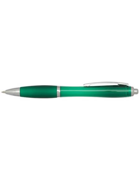Bolígrafo de plástico reciclado con certificado RCS y cuerpo y empuñadura de color (tinta azul) N16354601