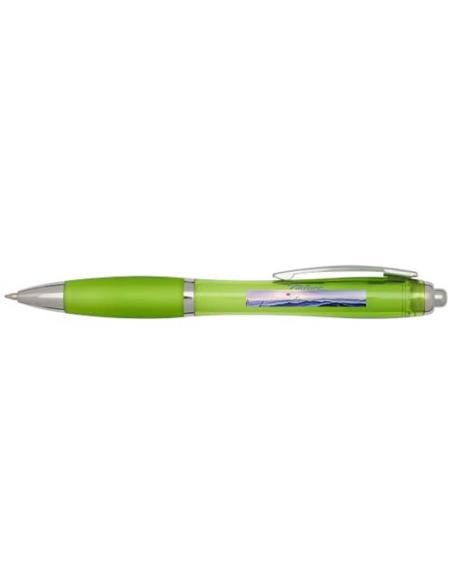 Bolígrafo de plástico reciclado con certificado RCS y cuerpo y empuñadura de color (tinta azul) N36354601