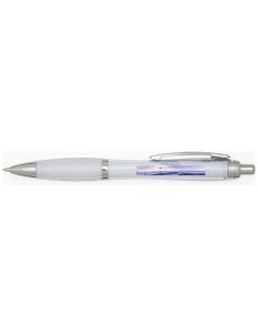 Bolígrafo de plástico reciclado con certificado RCS y cuerpo y empuñadura de color (tinta negra) N10454601 2
