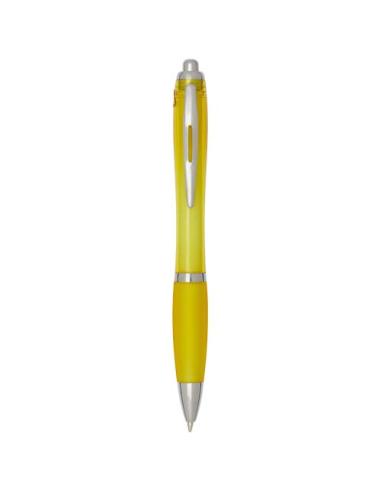 Bolígrafo de plástico reciclado con certificado RCS y cuerpo y empuñadura de color (tinta negra) N11454601