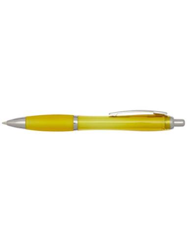 Bolígrafo de plástico reciclado con certificado RCS y cuerpo y empuñadura de color (tinta negra) N11454601