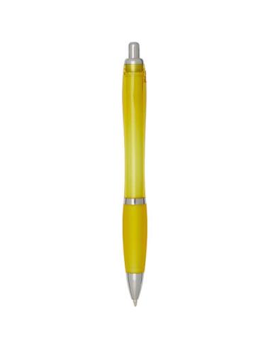Bolígrafo de plástico reciclado con certificado RCS y cuerpo y empuñadura de color (tinta negra) N11454601