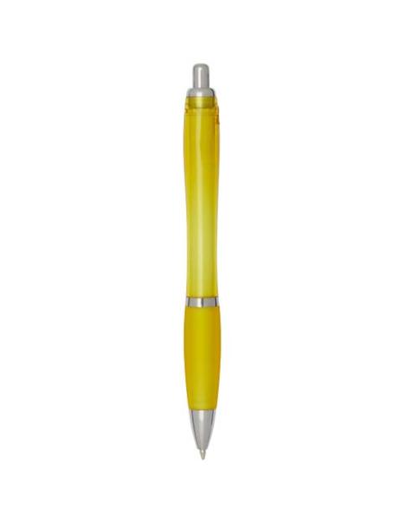 Bolígrafo de plástico reciclado con certificado RCS y cuerpo y empuñadura de color (tinta negra) N11454601