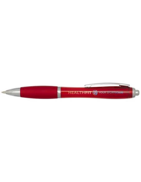 Bolígrafo de plástico reciclado con certificado RCS y cuerpo y empuñadura de color (tinta negra) N12454601