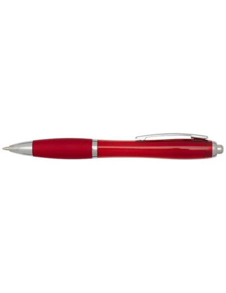 Bolígrafo de plástico reciclado con certificado RCS y cuerpo y empuñadura de color (tinta negra) N12454601