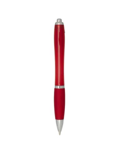 Bolígrafo de plástico reciclado con certificado RCS y cuerpo y empuñadura de color (tinta negra) N12454601