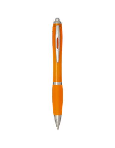 Bolígrafo de plástico reciclado con certificado RCS y cuerpo y empuñadura de color (tinta negra) N13454601