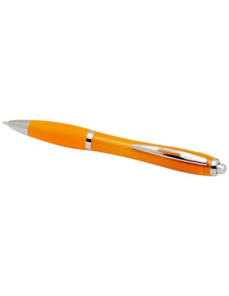 Bolígrafo de plástico reciclado con certificado RCS y cuerpo y empuñadura de color (tinta negra) N13454601
