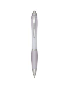 Bolígrafo de plástico reciclado con certificado RCS y cuerpo y empuñadura de color (tinta negra) N10454601