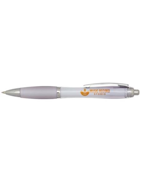 Bolígrafo de plástico reciclado con certificado RCS y cuerpo y empuñadura de color (tinta negra) N53454601