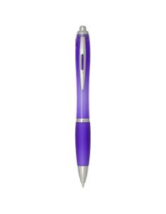 Bolígrafo de plástico reciclado con certificado RCS y cuerpo y empuñadura de color (tinta negra) N10454601