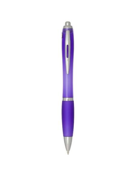 Bolígrafo de plástico reciclado con certificado RCS y cuerpo y empuñadura de color (tinta negra) N73454601