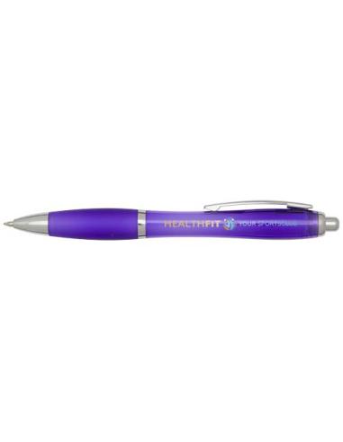 Bolígrafo de plástico reciclado con certificado RCS y cuerpo y empuñadura de color (tinta negra) N73454601