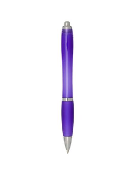 Bolígrafo de plástico reciclado con certificado RCS y cuerpo y empuñadura de color (tinta negra) N73454601