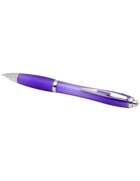 Bolígrafo de plástico reciclado con certificado RCS y cuerpo y empuñadura de color (tinta negra) N73454601