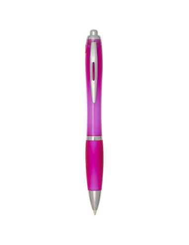 Bolígrafo de plástico reciclado con certificado RCS y cuerpo y empuñadura de color (tinta negra) N14454601