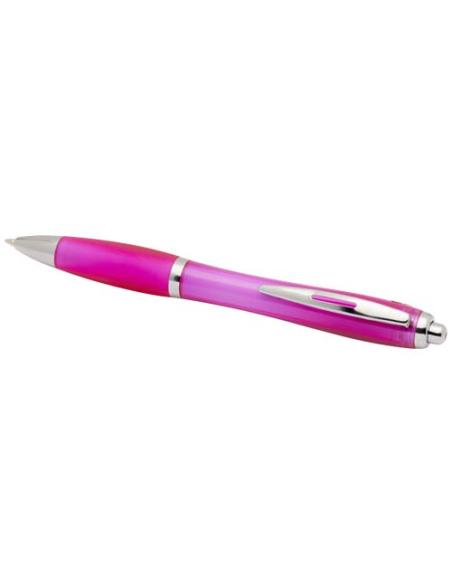 Bolígrafo de plástico reciclado con certificado RCS y cuerpo y empuñadura de color (tinta negra) N14454601