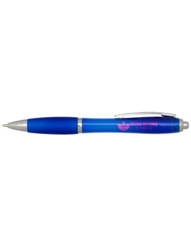 Bolígrafo de plástico reciclado con certificado RCS y cuerpo y empuñadura de color (tinta negra) N35454601