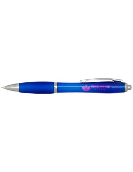 Bolígrafo de plástico reciclado con certificado RCS y cuerpo y empuñadura de color (tinta negra) N35454601