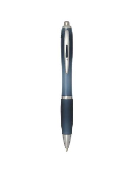 Bolígrafo de plástico reciclado con certificado RCS y cuerpo y empuñadura de color (tinta negra) N55454601