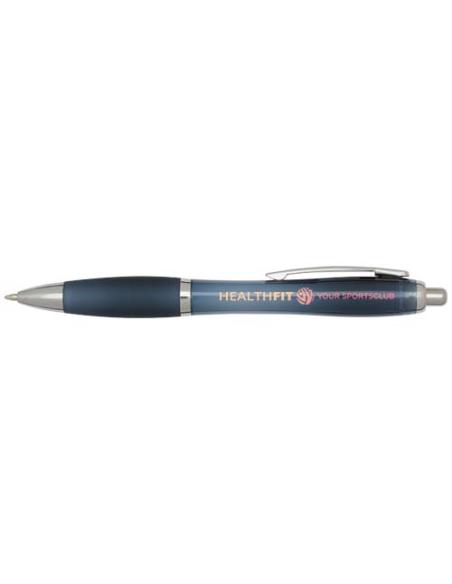Bolígrafo de plástico reciclado con certificado RCS y cuerpo y empuñadura de color (tinta negra) N55454601