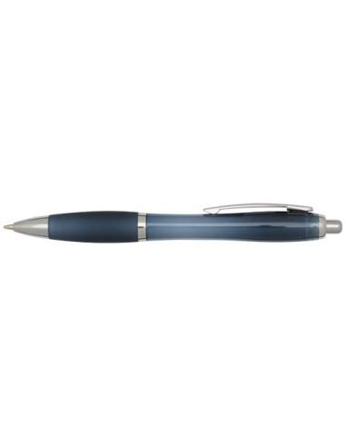 Bolígrafo de plástico reciclado con certificado RCS y cuerpo y empuñadura de color (tinta negra) N55454601