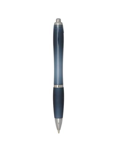 Bolígrafo de plástico reciclado con certificado RCS y cuerpo y empuñadura de color (tinta negra) N55454601