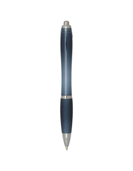 Bolígrafo de plástico reciclado con certificado RCS y cuerpo y empuñadura de color (tinta negra) N55454601