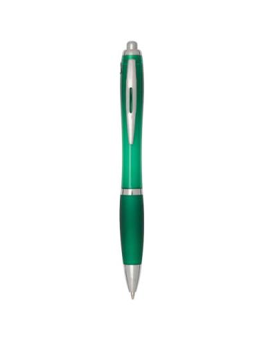 Bolígrafo de plástico reciclado con certificado RCS y cuerpo y empuñadura de color (tinta negra) N16454601