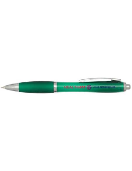 Bolígrafo de plástico reciclado con certificado RCS y cuerpo y empuñadura de color (tinta negra) N16454601