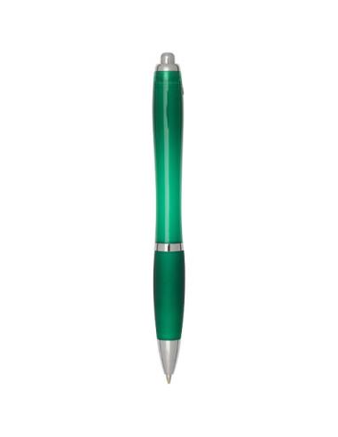 Bolígrafo de plástico reciclado con certificado RCS y cuerpo y empuñadura de color (tinta negra) N16454601