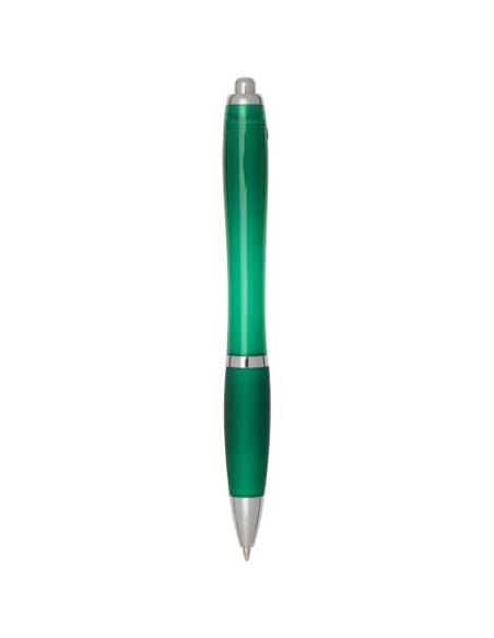 Bolígrafo de plástico reciclado con certificado RCS y cuerpo y empuñadura de color (tinta negra) N16454601