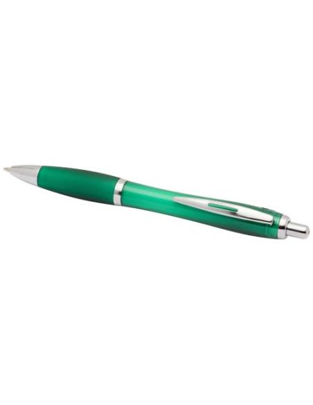 Bolígrafo de plástico reciclado con certificado RCS y cuerpo y empuñadura de color (tinta negra) N16454601