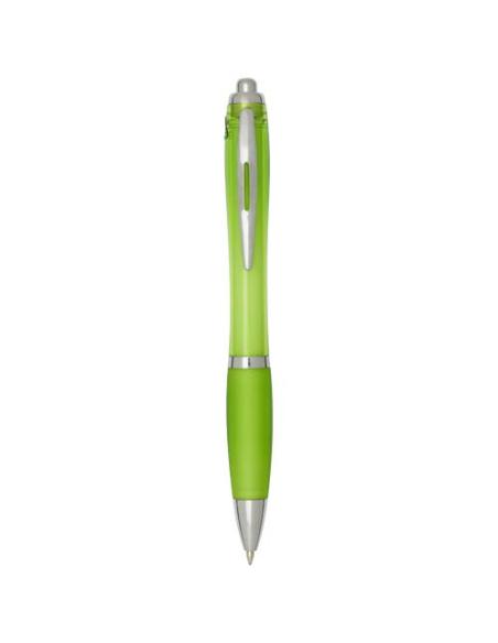 Bolígrafo de plástico reciclado con certificado RCS y cuerpo y empuñadura de color (tinta negra) N36454601