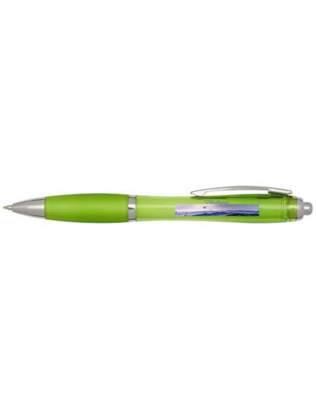 Bolígrafo de plástico reciclado con certificado RCS y cuerpo y empuñadura de color (tinta negra) N36454601