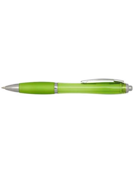 Bolígrafo de plástico reciclado con certificado RCS y cuerpo y empuñadura de color (tinta negra) N36454601