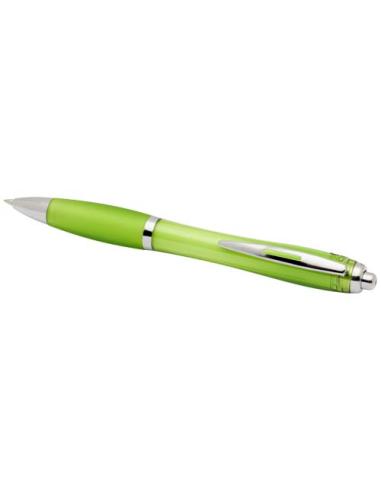 Bolígrafo de plástico reciclado con certificado RCS y cuerpo y empuñadura de color (tinta negra) N36454601