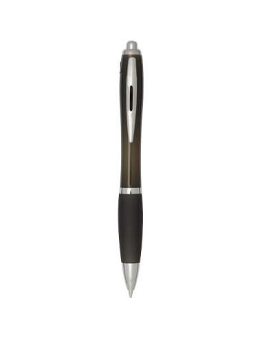 Bolígrafo de plástico reciclado con certificado RCS y cuerpo y empuñadura de color (tinta negra) N09454601