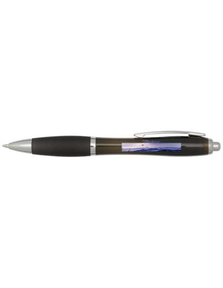 Bolígrafo de plástico reciclado con certificado RCS y cuerpo y empuñadura de color (tinta negra) N09454601