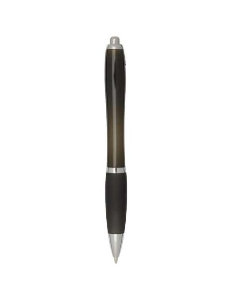 Bolígrafo de plástico reciclado con certificado RCS y cuerpo y empuñadura de color (tinta negra) N09454601