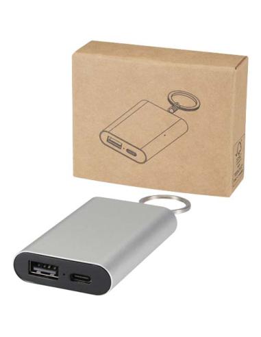 Batería externa de aluminio reciclado de 2000 mAh con llavero N18715421