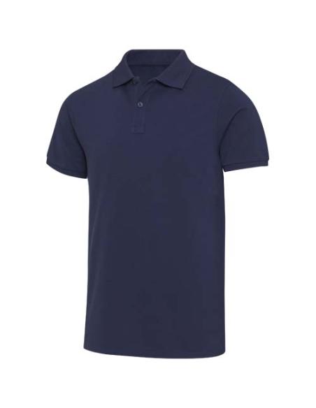 Polo de material reciclado orgánico de 220 g/m² con certificado OCS de manga corta unisex N05585593