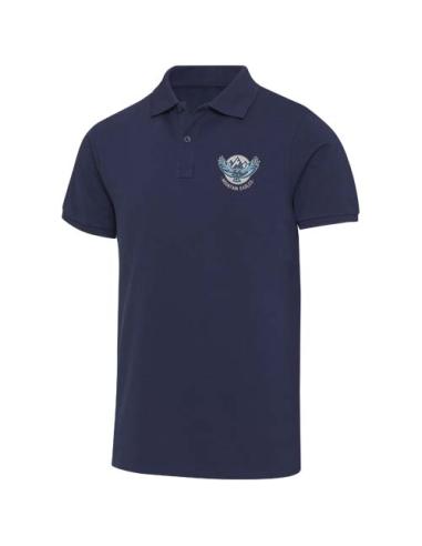 Polo de material reciclado orgánico de 220 g/m² con certificado OCS de manga corta unisex N05585593