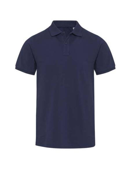 Polo de material reciclado orgánico de 220 g/m² con certificado OCS de manga corta unisex N05585593