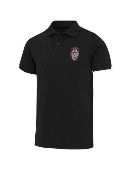 Polo de material reciclado orgánico de 220 g/m² con certificado OCS de manga corta unisex N00985593