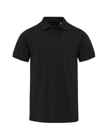 Polo de material reciclado orgánico de 220 g/m² con certificado OCS de manga corta unisex N00985593