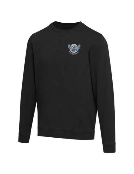 Jersey de cuello redondo de material reciclado orgánico de 280 g/m² con certificado OCS unisex N00916593