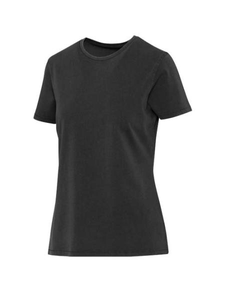 Camiseta lavada de manga corta de 160 g/m2 para mujer N00966593