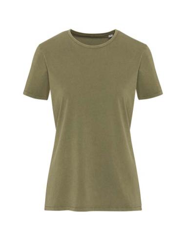Camiseta lavada de manga corta de 160 g/m2 para mujer N01966593
